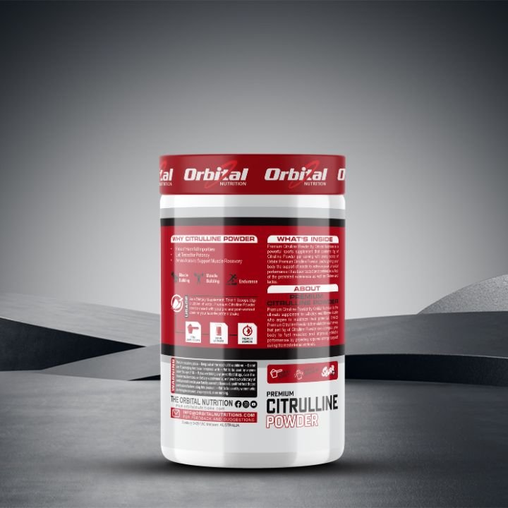 Orbital Nutrition Premium Citrulline Powder Lemon, 210gm - Image 3