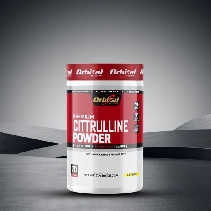 Orbital Nutrition Premium Citrulline Powder Lemon, 210gm