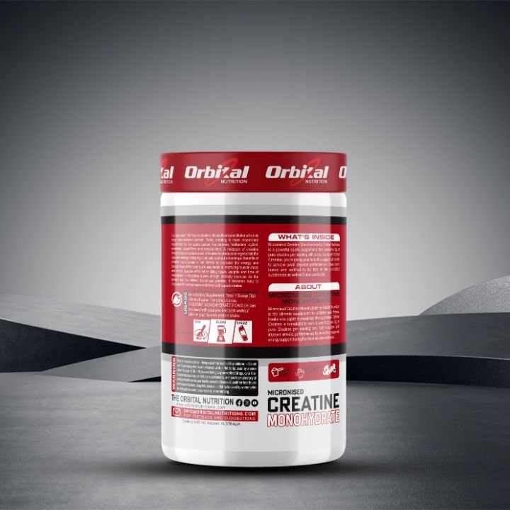 Orbital Nutrition Creatine Monohydrate Unflavoured, 300gm - Image 2